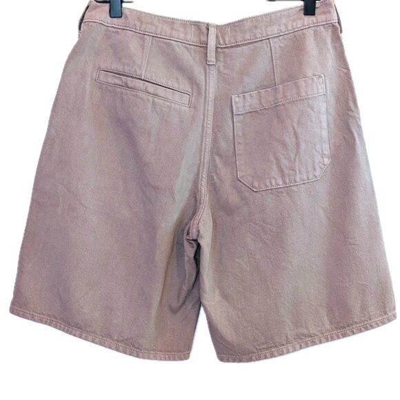 Abercrombie & Fitch | The Mom Shorts High Rise Dusty Purple Mauve | Size 28 - Picture 3 of 8